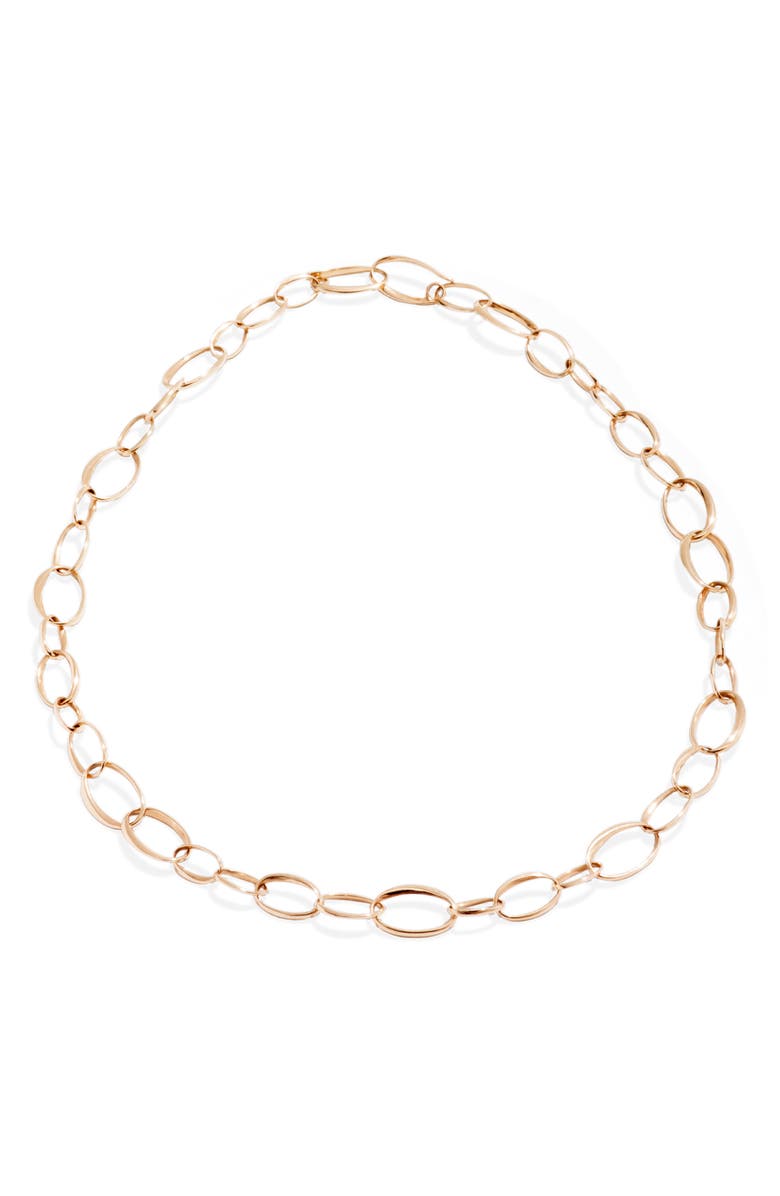 Pomellato Chain Link Necklace, Main, color, Rose Gold