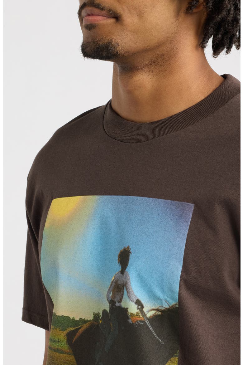 Trail Ride Cotton Graphic T-Shirt, Alternate, color, JAVA BROWN