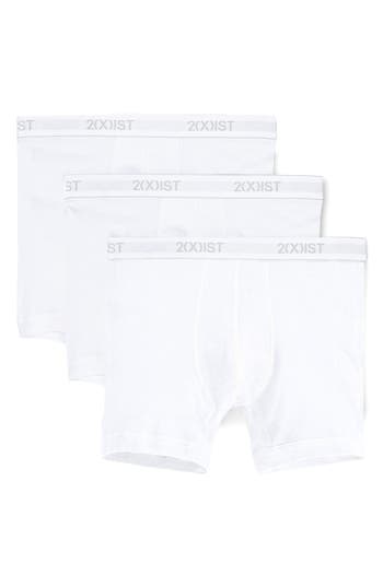 2(x)ist 3-pack Cotton Boxer Briefs In White