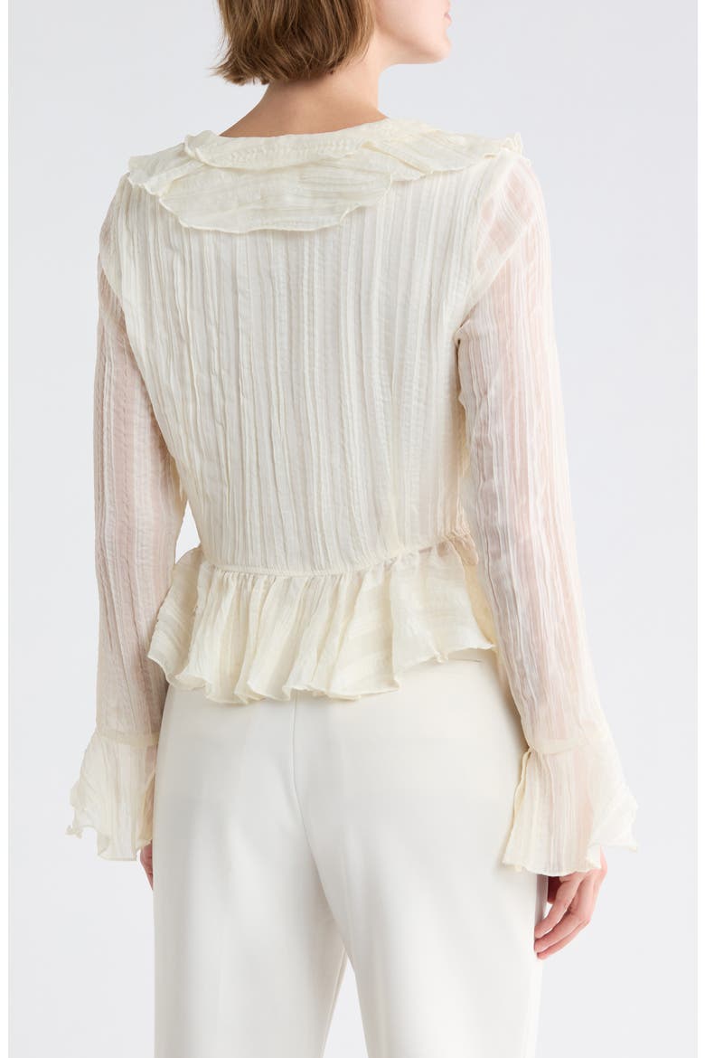 Ruffle Top, Alternate, color, IVORY
