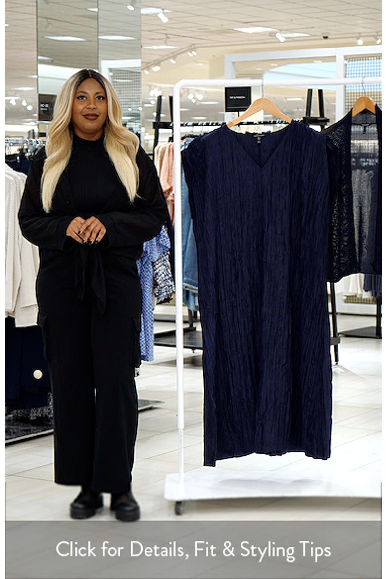 Cap Sleeve Silk Midi Dress video