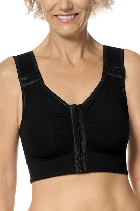 LymphFlowLong Wire-Free Bra with Front Closure