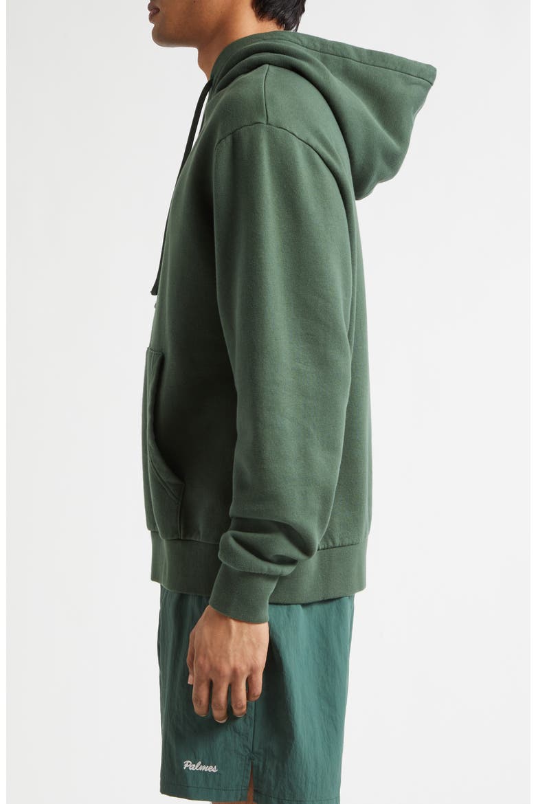 Hooded Fleece Logo Sweatshirt, Alternate, color, DARK GREEN
