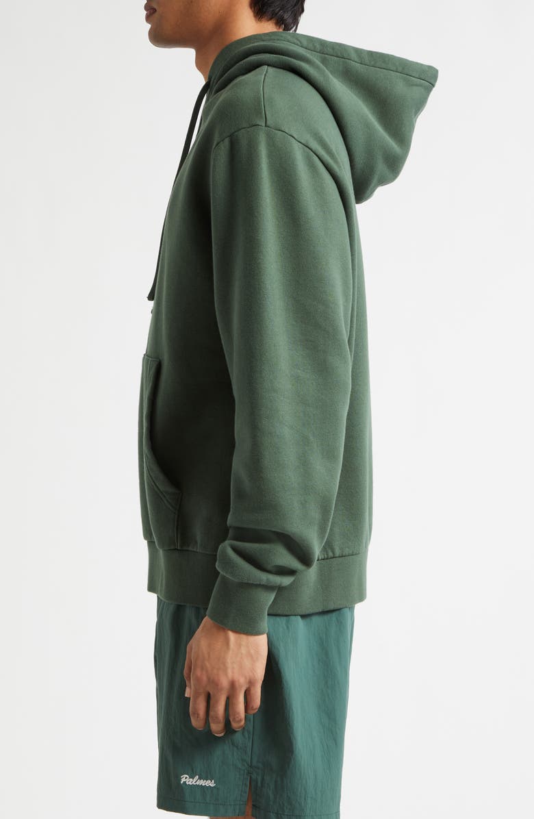 PALMES Hooded Fleece Logo Sweatshirt, Alternate, color, Dark Green