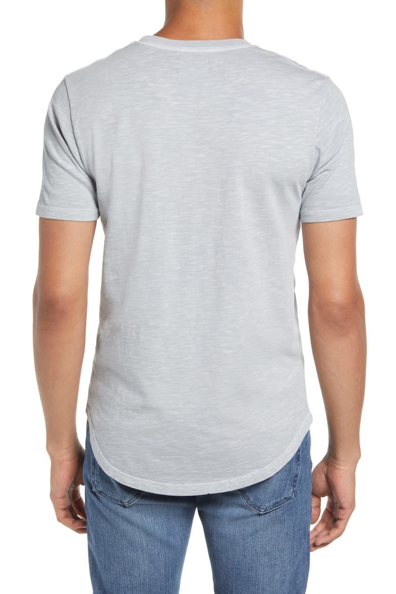 Sun Faded Slub Scallop Crew T-Shirt, Alternate, color, ALLOY