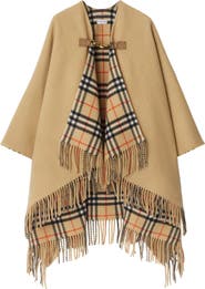 Burberry Marsh Wool Cape