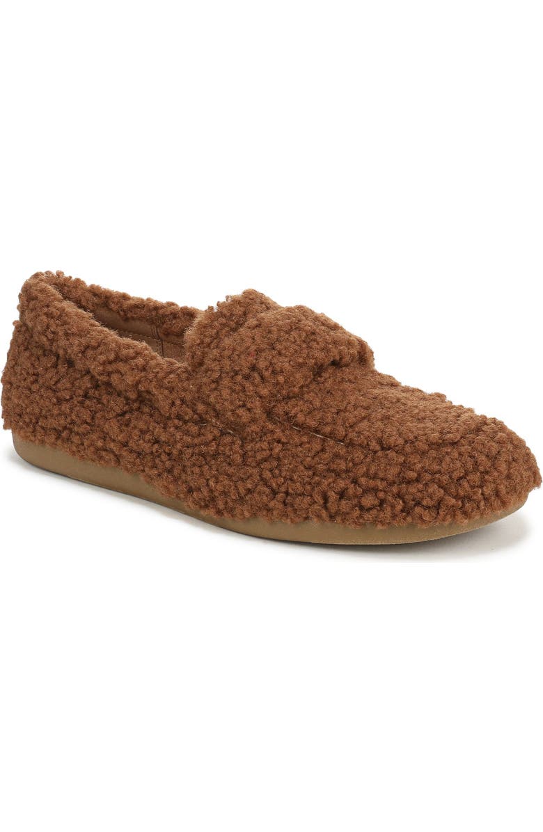 Vionic Snuggle Faux Shearling Slipper, Main, color, Hazelnut