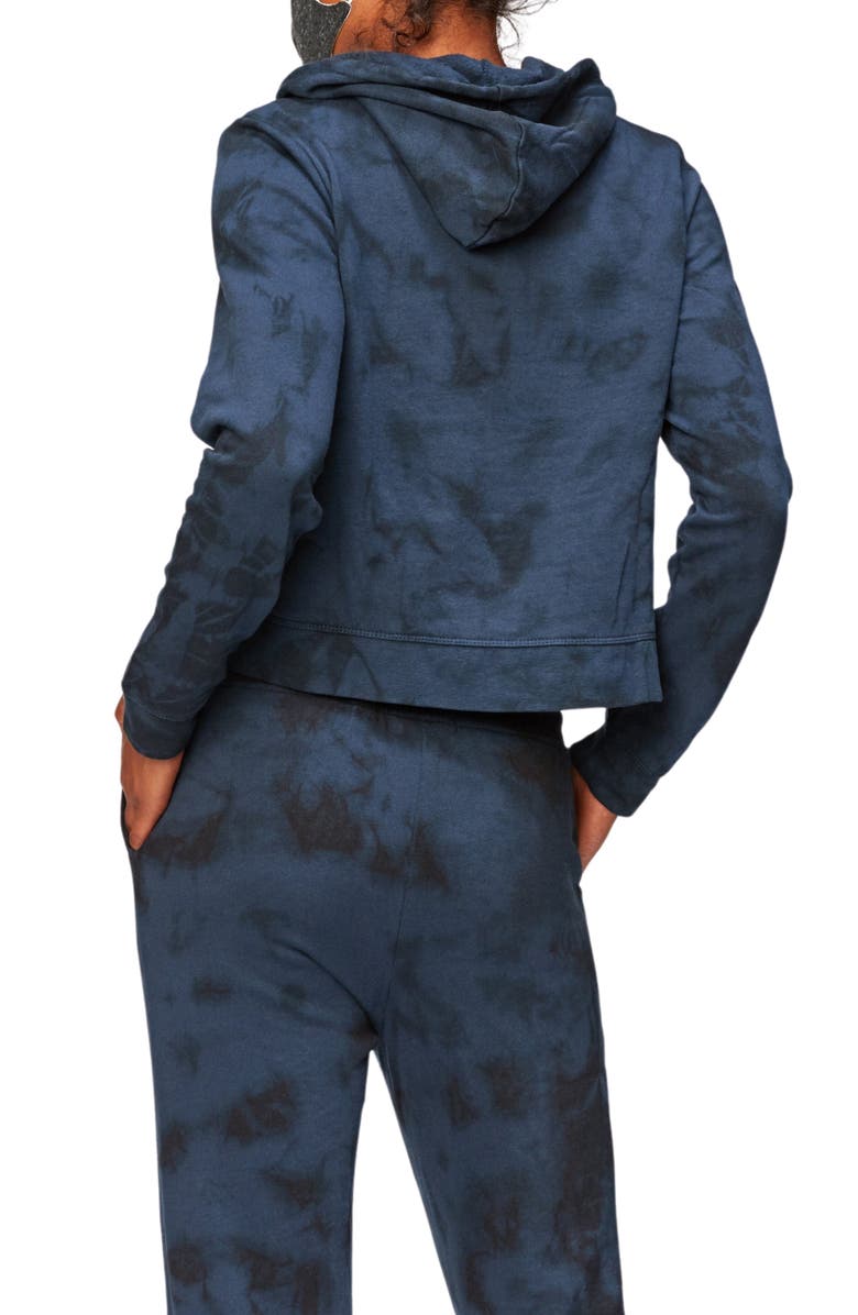 Threads 4 Thought Rory Cloud Wash Cropped Fleece Hoodie, Alternate, color, Nightsky / Black