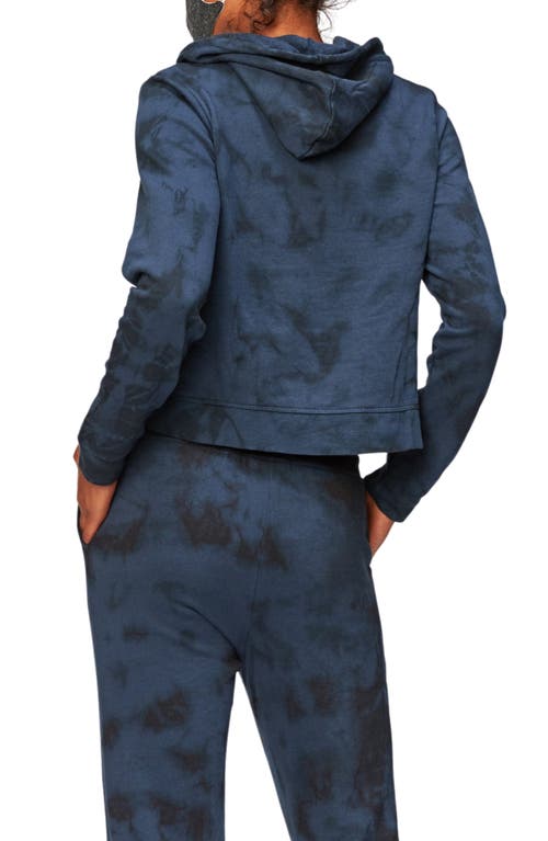 Threads 4 Thought Rory Cloud Wash Cropped Fleece Hoodie In Nightsky/black
