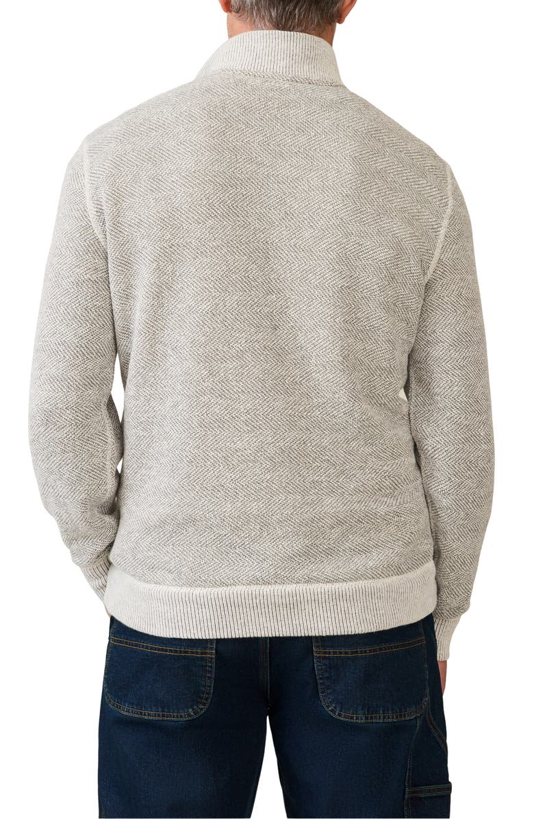 Faherty Whitewater Organic Cotton Blend Quarter Zip, Alternate, color, 