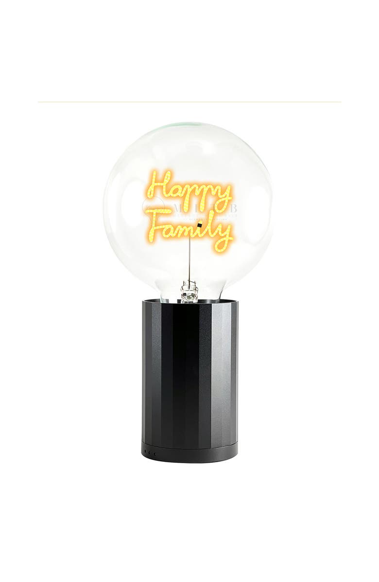 MITB Happy Family Portable Table Lamp, Main, color, Black