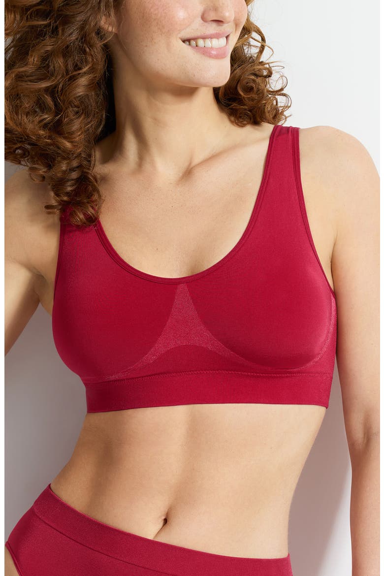 B-Smooth® Seamless Bralette, Main, color, REGINA RED
