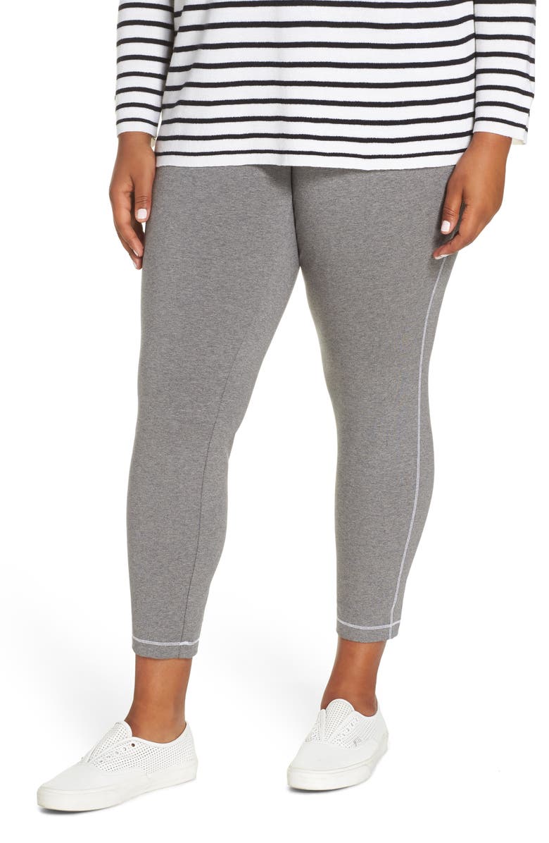 Eileen Fisher Stretch Organic Cotton Leggings, Main, color, 