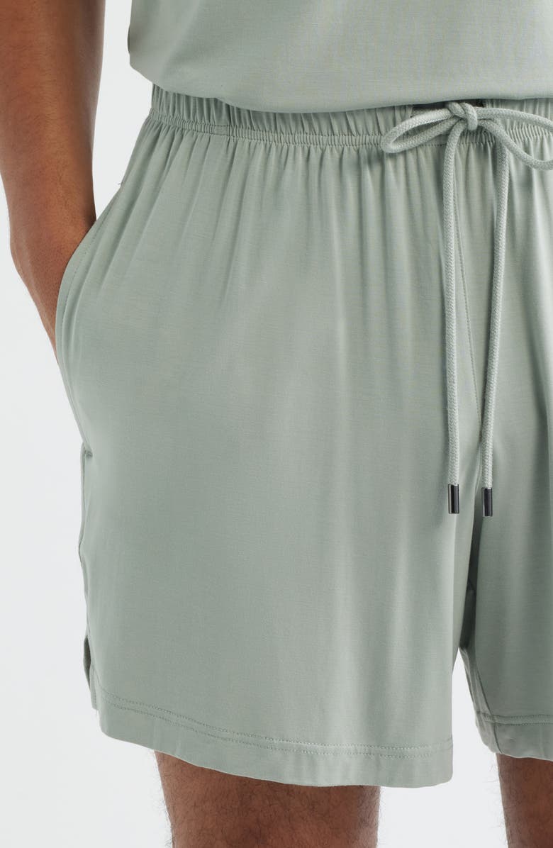 Daniel Buchler Stretch Modal & Silk Sleep Shorts, Alternate, color, Sage