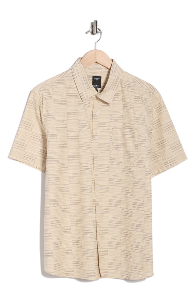 Union Promenade Button-Up Shirt, Alternate, color, Ecru