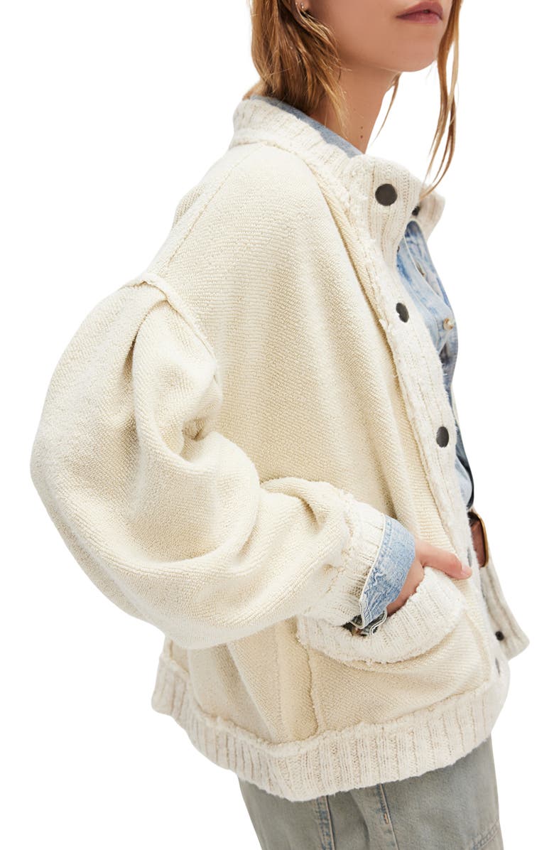 Free People Cute In This Cardigan, Alternate, color, Tea