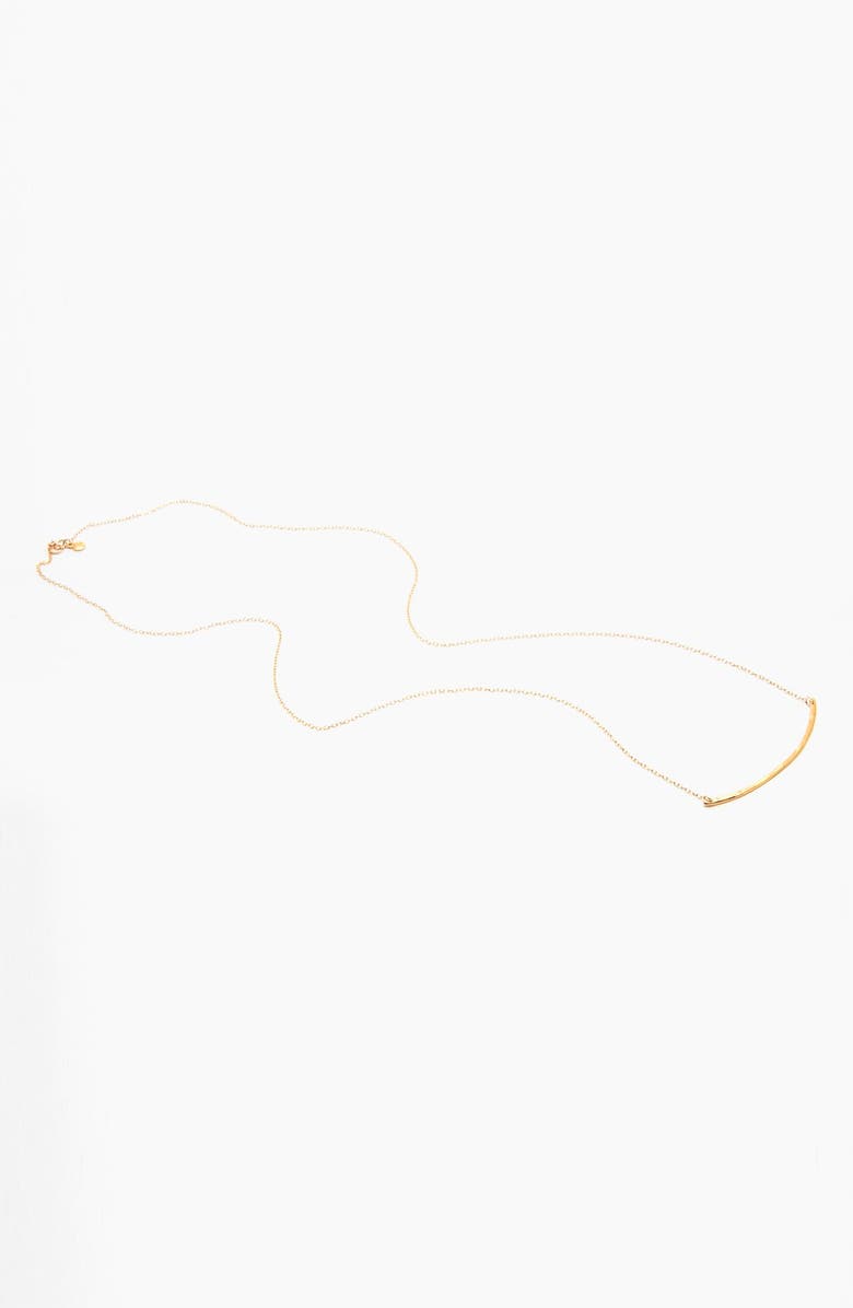 gorjana 'Taner' Large Bar Pendant Necklace, Alternate, color, 