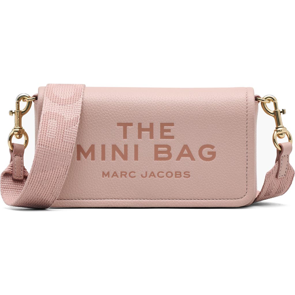 Marc Jacobs The Mini Leather Crossbody Bag In Pink