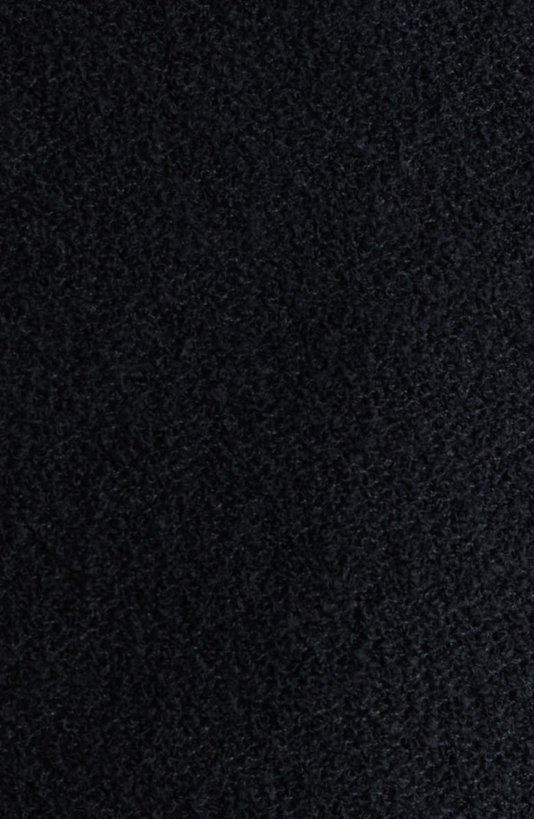 Chloé Fitted Double Breasted Wool Blend Bouclé Blazer, Alternate, color, Black