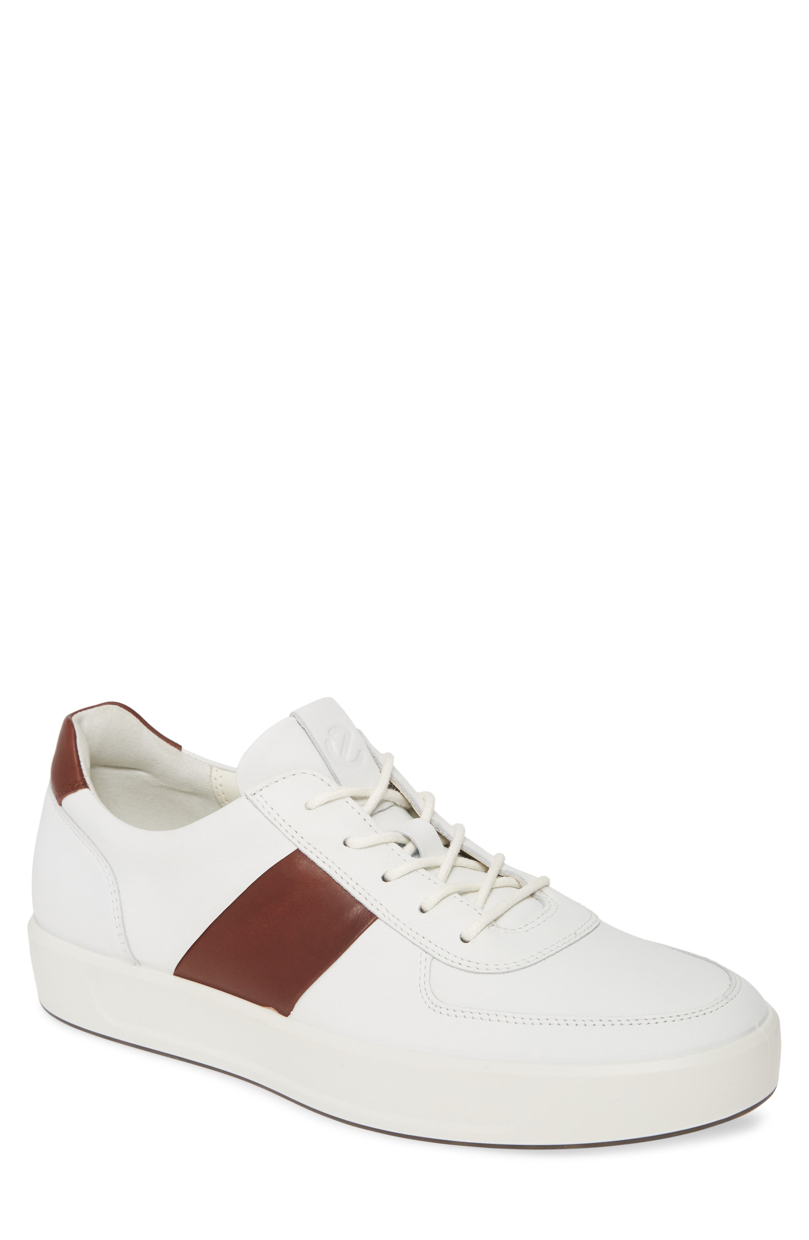 Soft 8 Sneaker, Main, color, WHITE/ RUST LEATHER