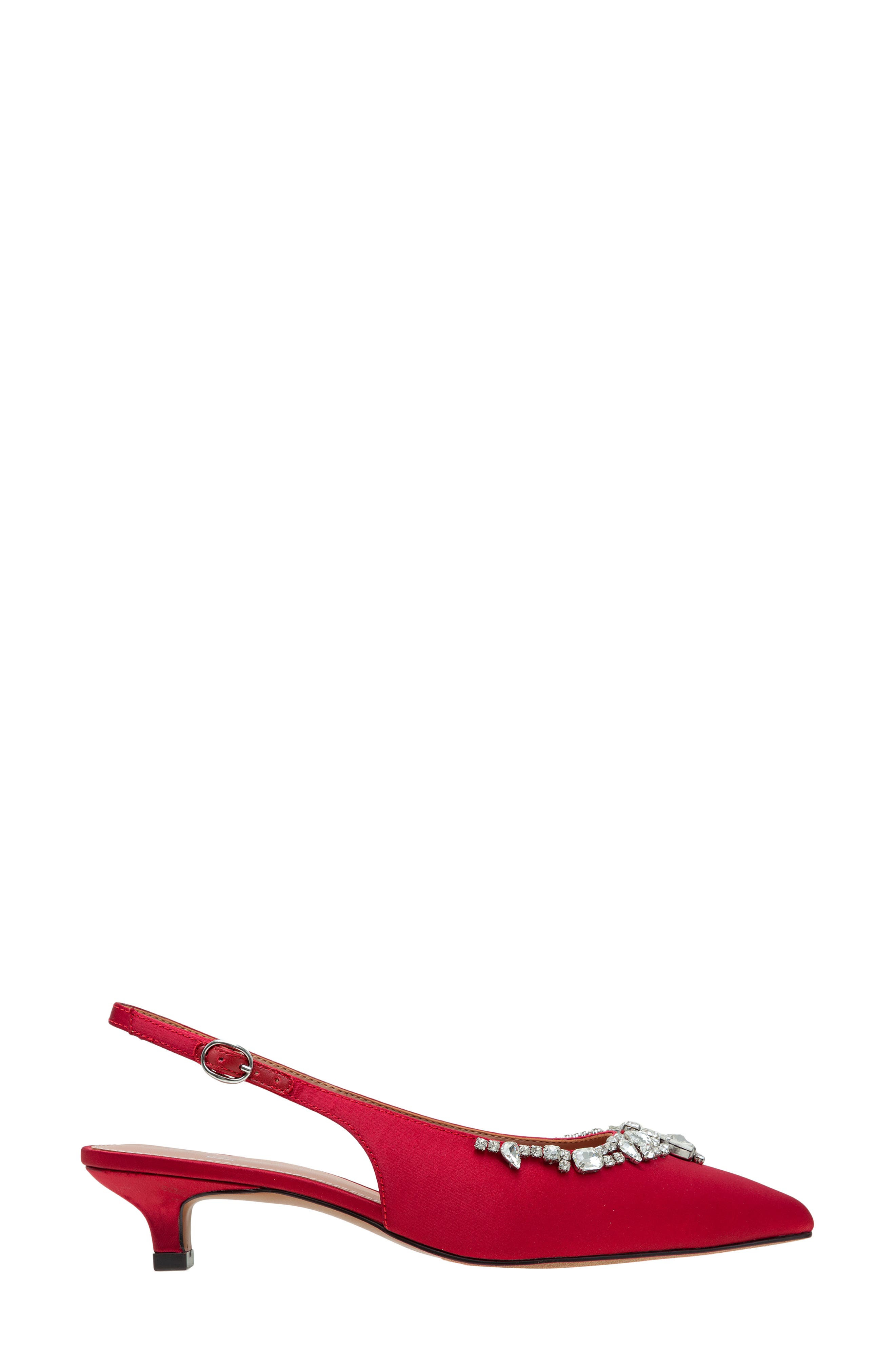 Crystal Embellished Slingback Pump, Alternate, color, RUBY RED