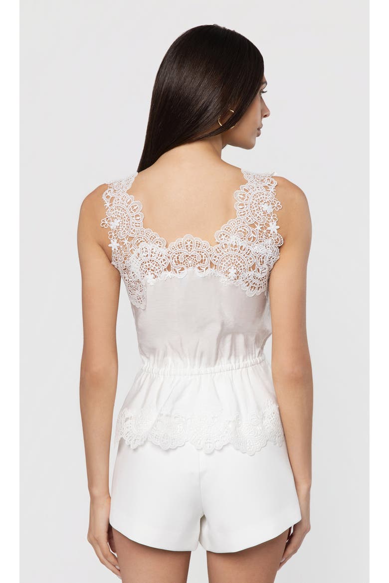 Lennox Lace Combo Voile Top, Alternate, color, White