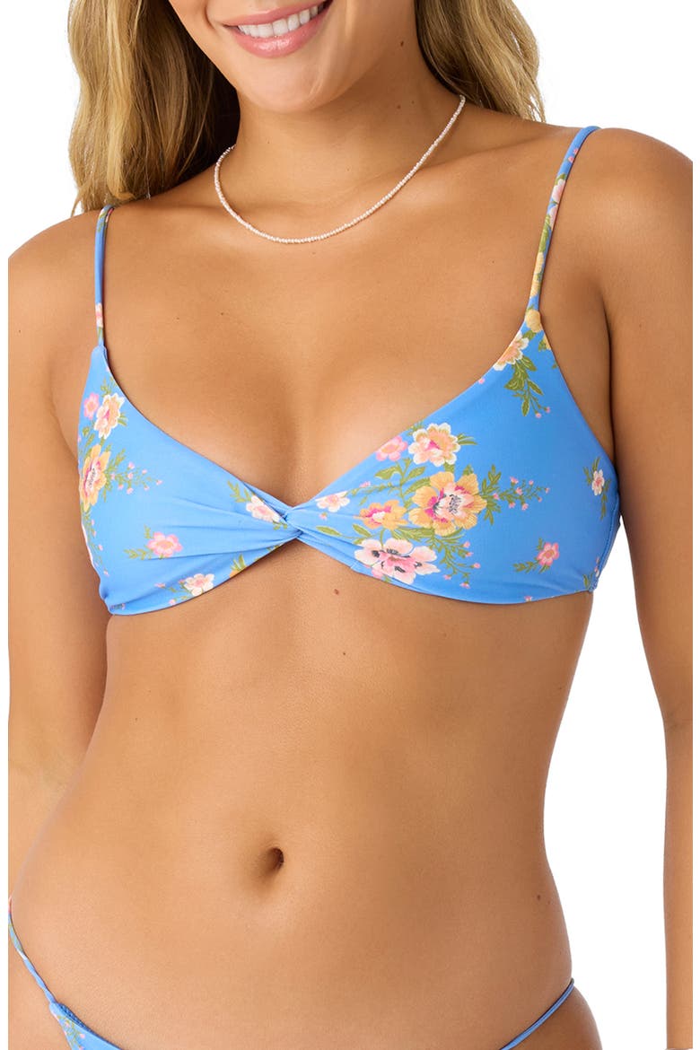 Rio Malibu Floral Bikini Top, Main, color, REGATTA