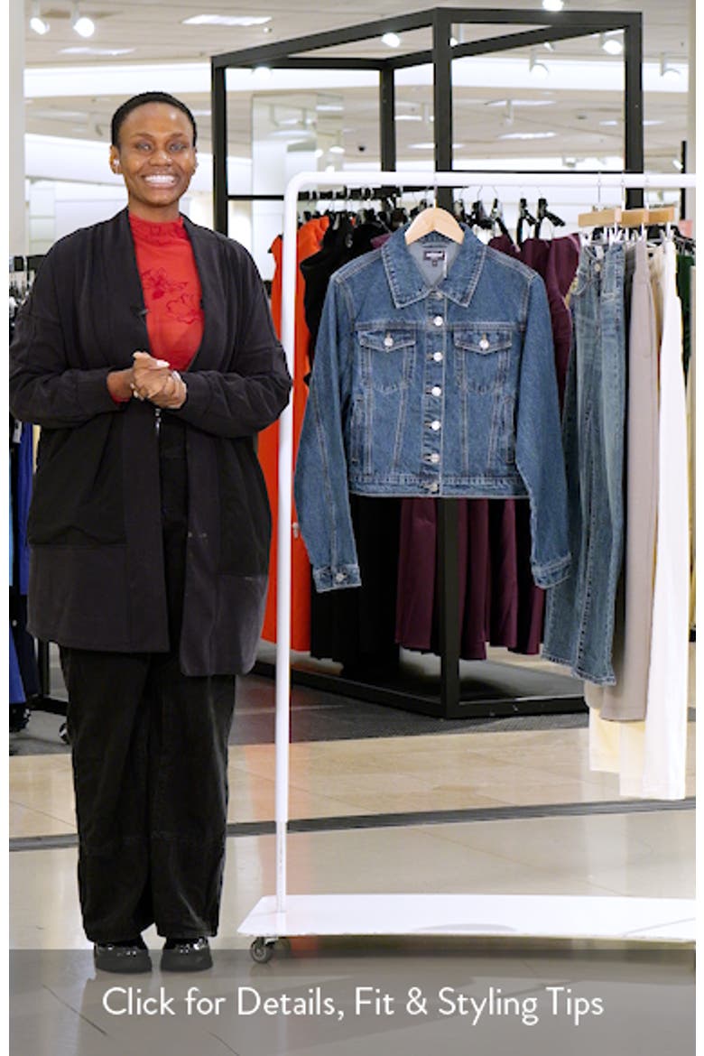 Barb Denim Crop Trucker Jacket video