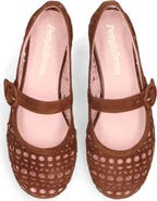 Pretty Ballerinas Suede Die Cut Mary Jane