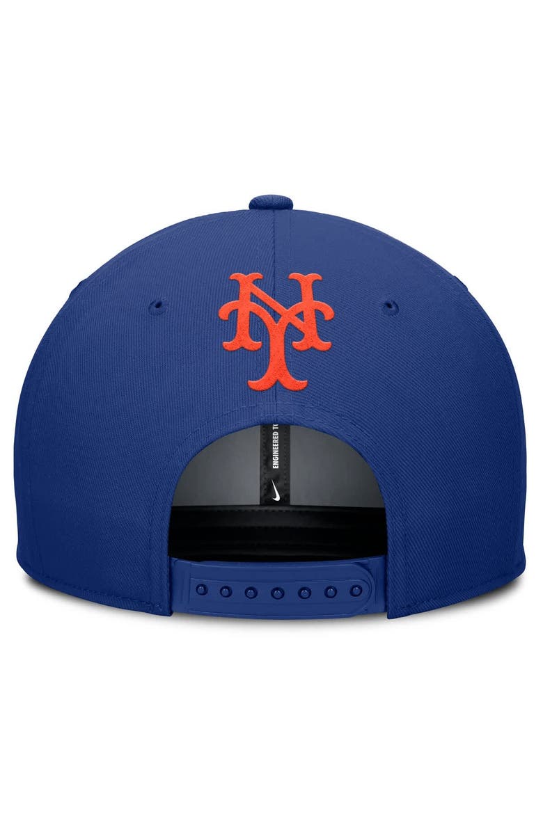 Nike Men's Nike Gray/Royal New York Mets Pro Performance Snapback Hat, Alternate, color, 