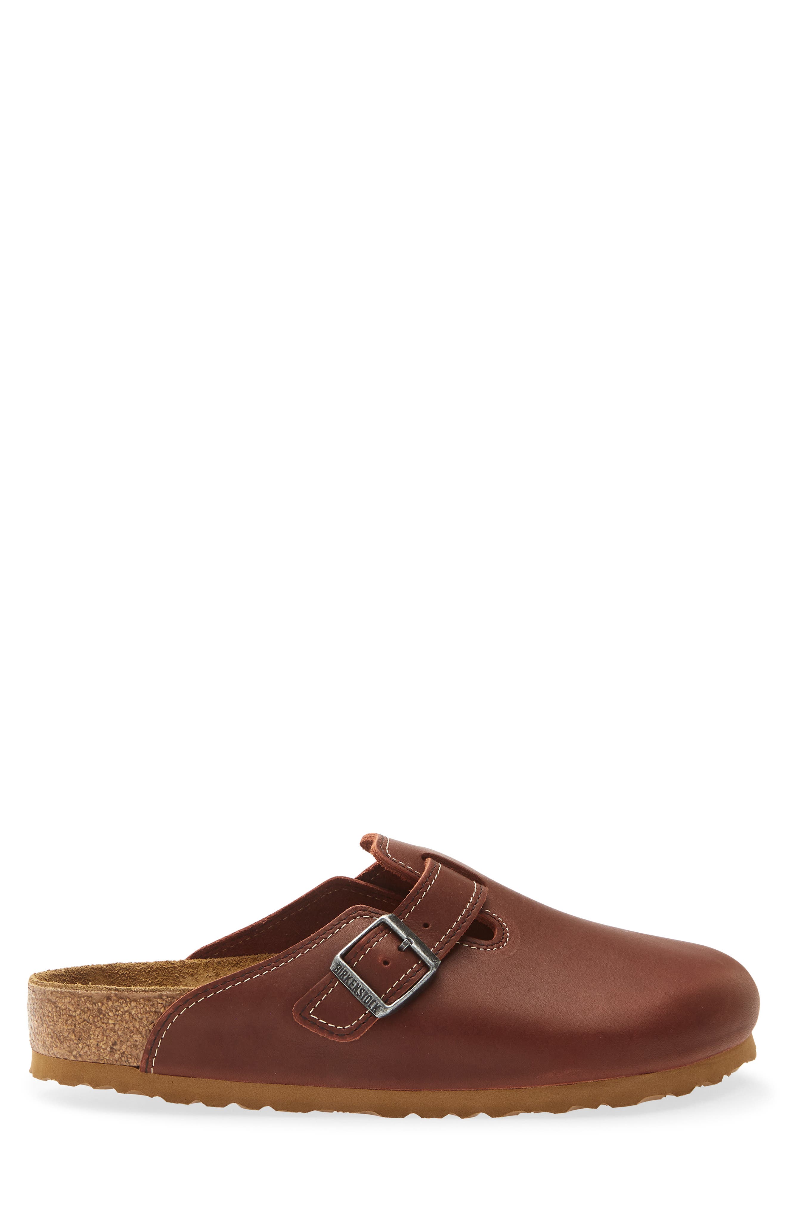 Boston Leather Clog, Alternate, color, RUST