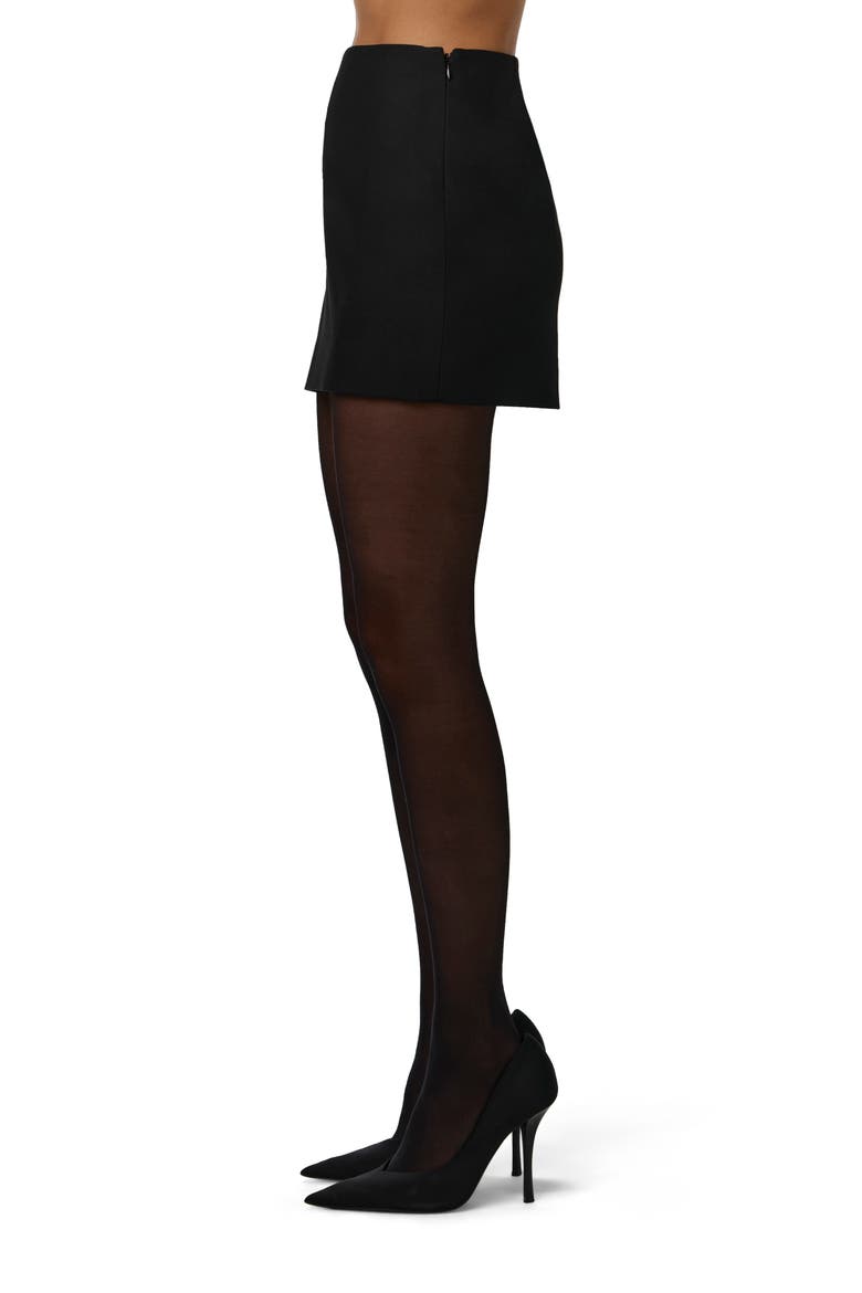Ponte Miniskirt, Alternate, color, BLACK