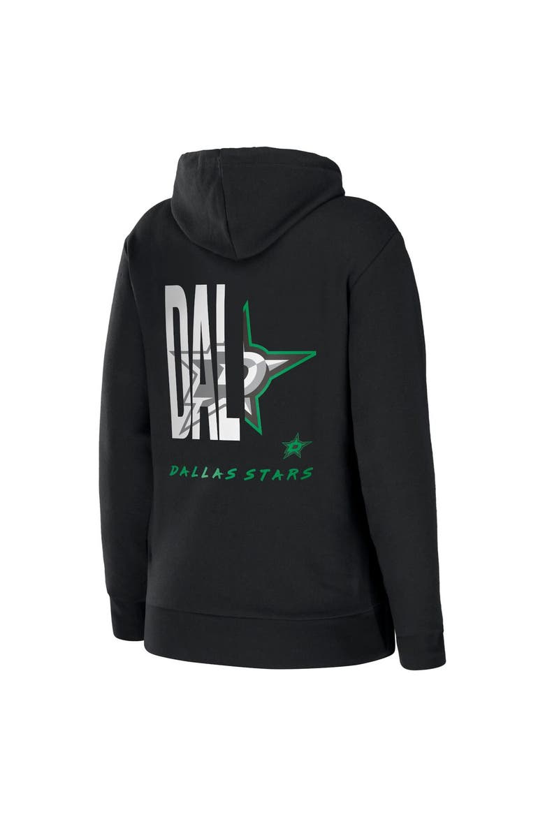 Women's WEAR by Erin Andrews Black Dallas Stars Sponge Full-Zip Hoodie, Alternate, color, Black