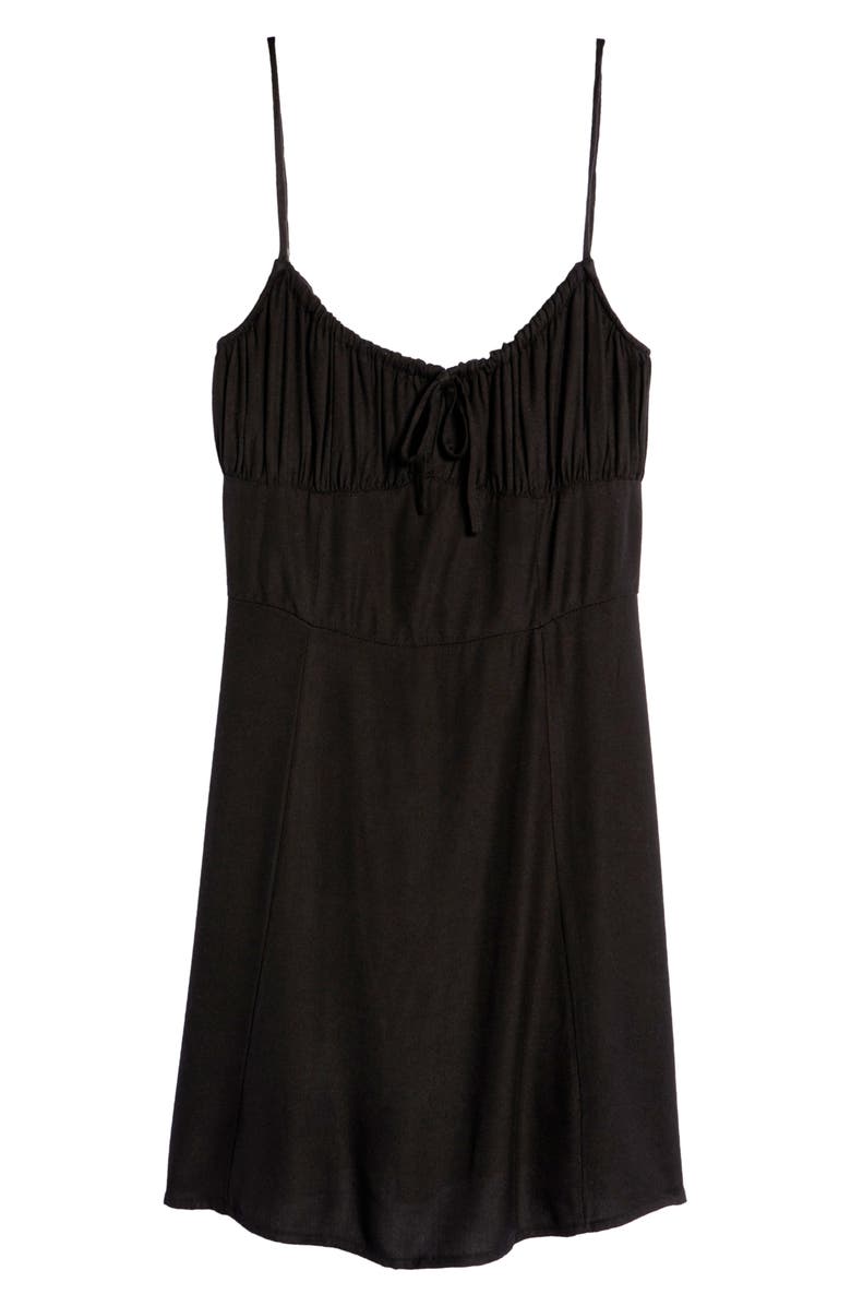 BDG Urban Outfitters Kamaryn Tie Front Minidress, Alternate, color,