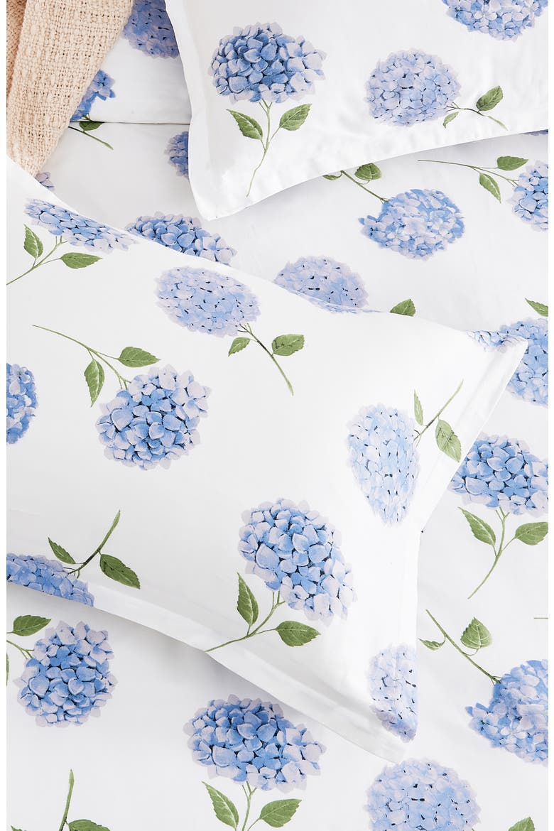 Hydrangea 400 Thread Count Cotton Duvet Set, Alternate, color, BLUE