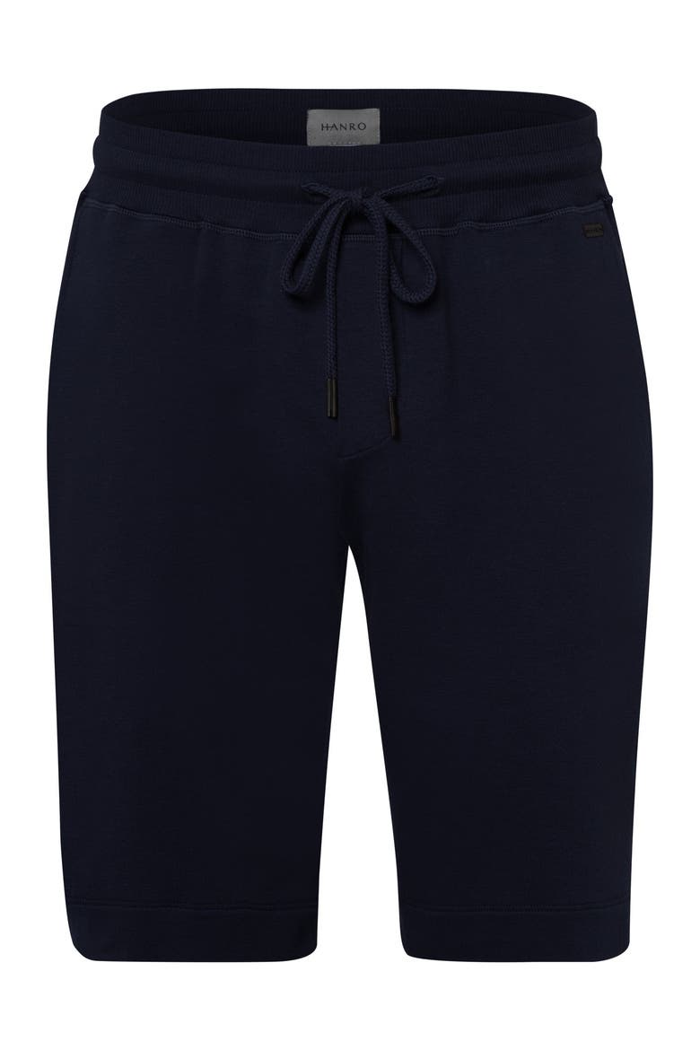 Living Cotton Drawstring Shorts, Main, color, Black Iris