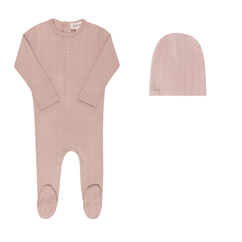 Ely's & Co. Squiggle Pointelle Collection In Pink
