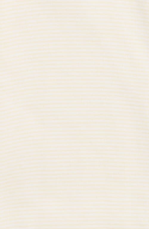 Kissy Kissy Embroidered Pima Cotton Footie In Yellow