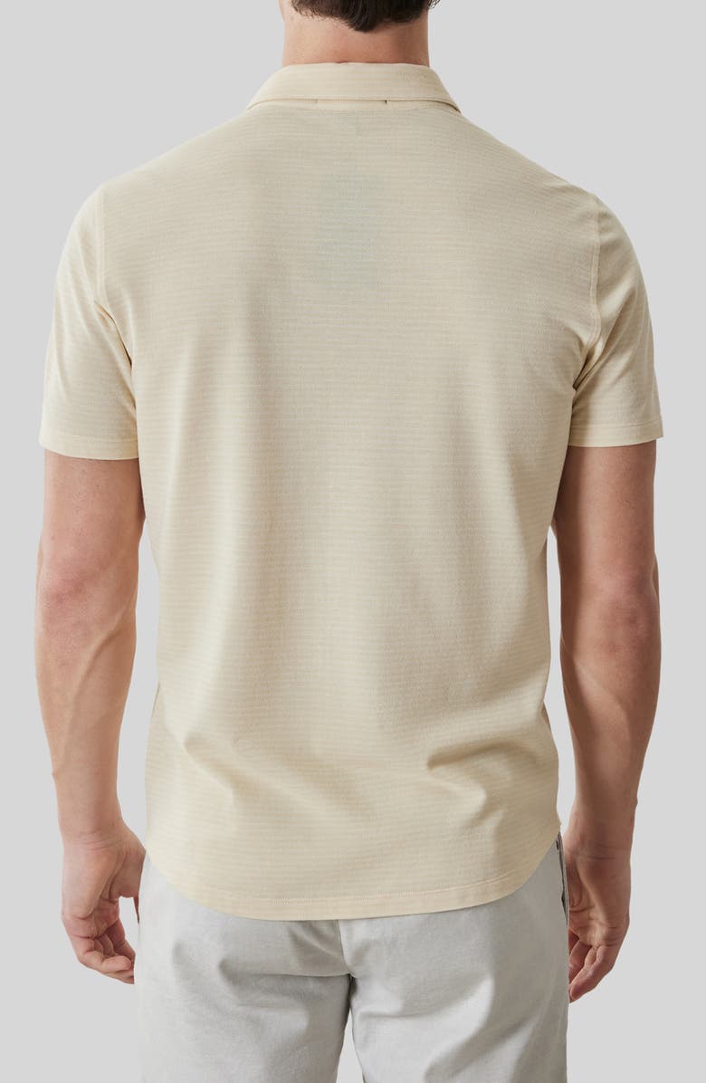 Robert Barakett Irving Short Sleeve Sleeve Knit Button-Up Shirt, Alternate, color, Soft Yellow