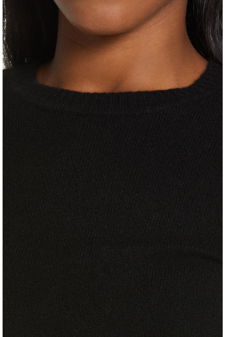 NAADAM Crewneck Cashmere Sweater, Alternate, color, BLACK
