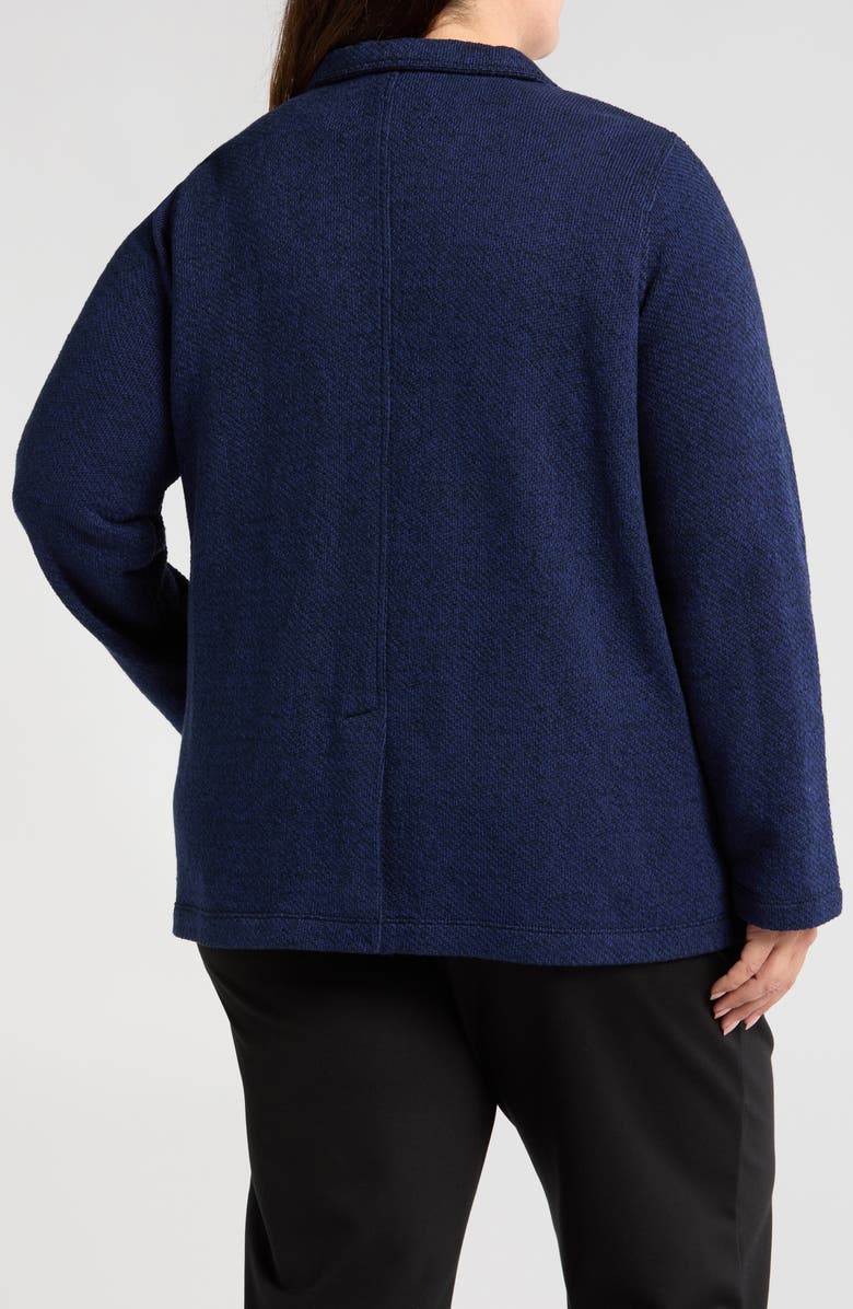 Eileen Fisher Organic Cotton Blazer, Alternate, color, Ink