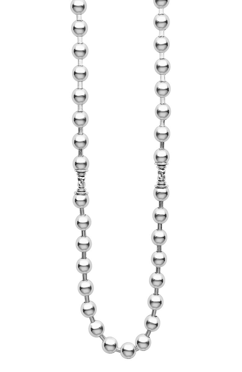 LAGOS Sterling Silver Anthem 5mm Ball Chain Necklace, Alternate, color, Silver