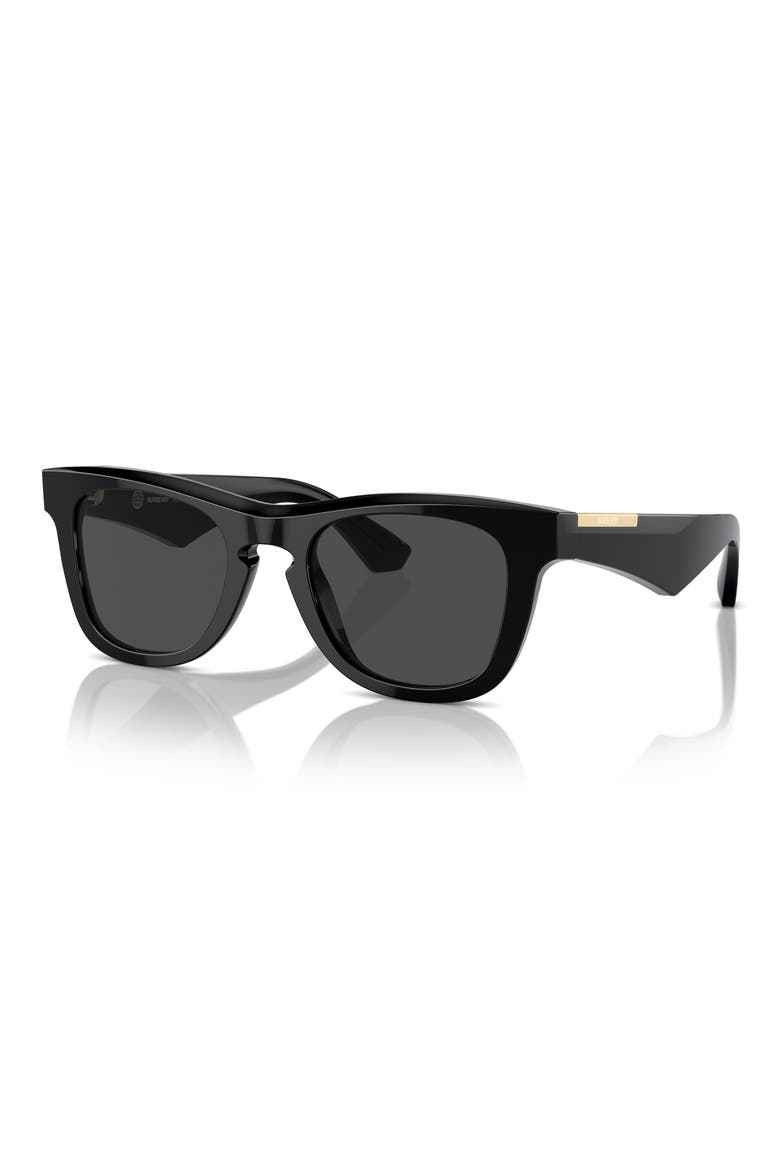 50mm Square Sunglasses, Alternate, color, BLACK