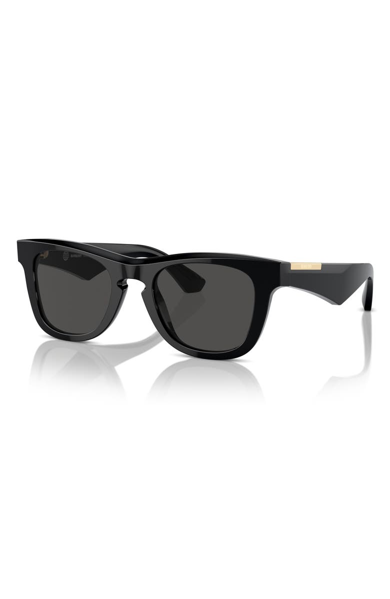 Burberry 50mm Square Sunglasses, Alternate, color, Black