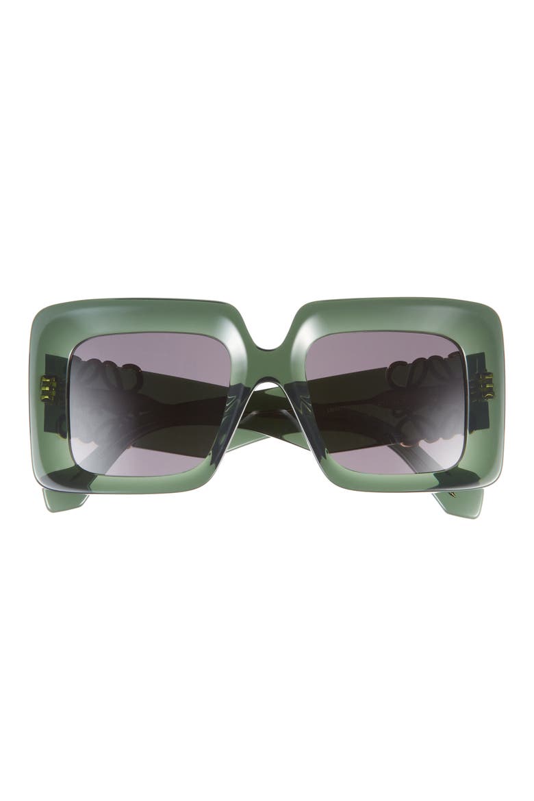 Anagram 51mm Square Sunglasses, Main, color, DARK GREEN/ OTHER / SMOKE