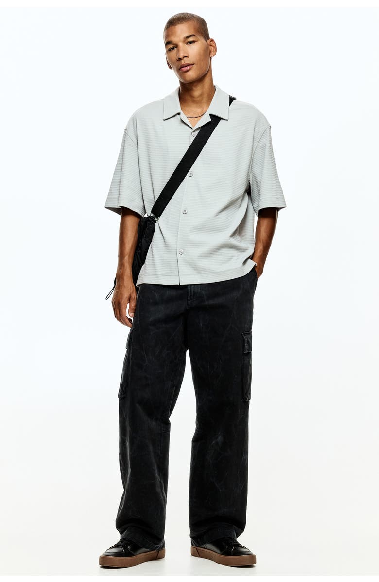 H&M Loose Fit Shirt, Alternate, color, Light Gray