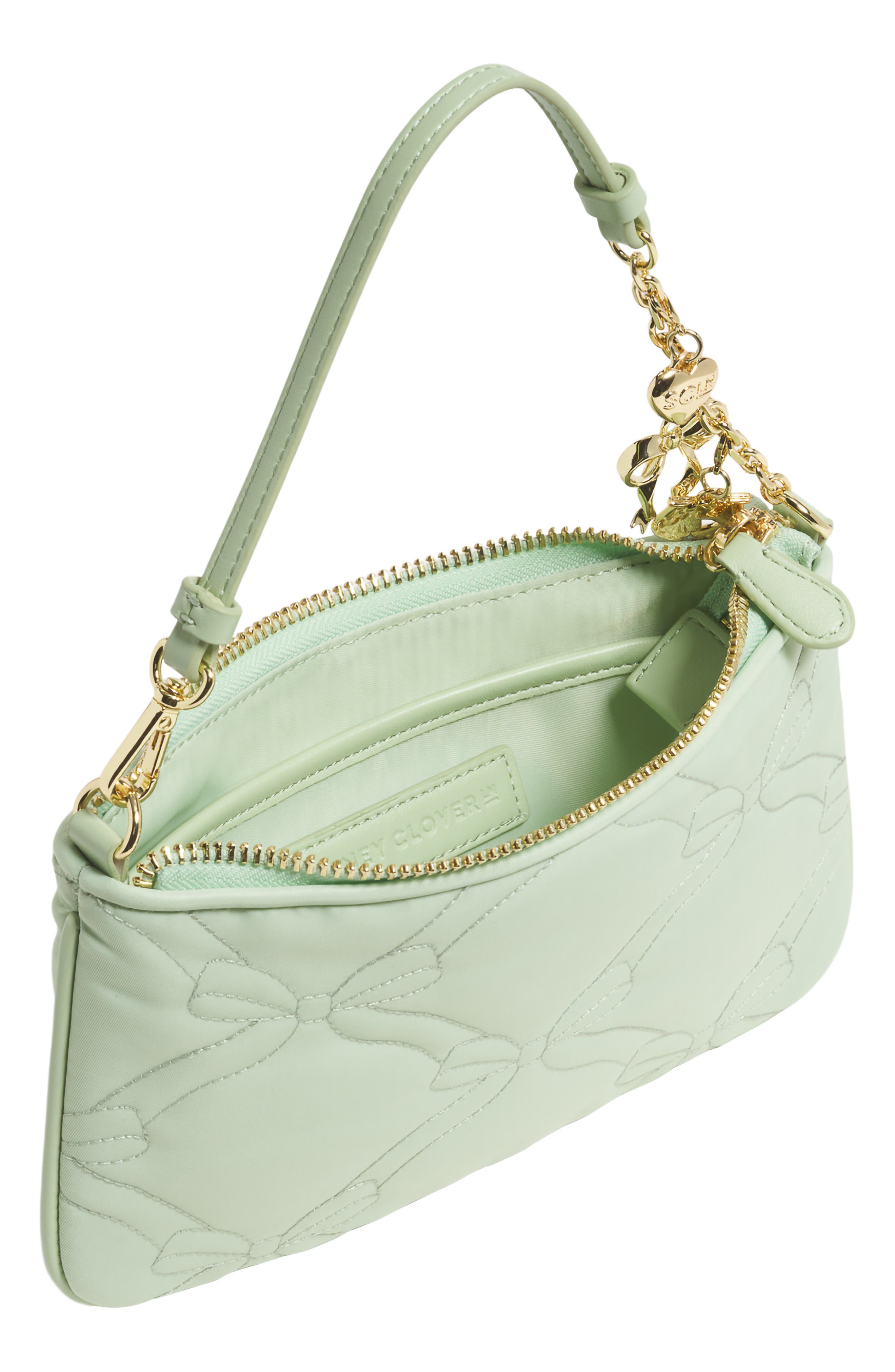 Stoney Clover Lane Charm Nylon Crossbody Bag, Alternate, color, Pistachio