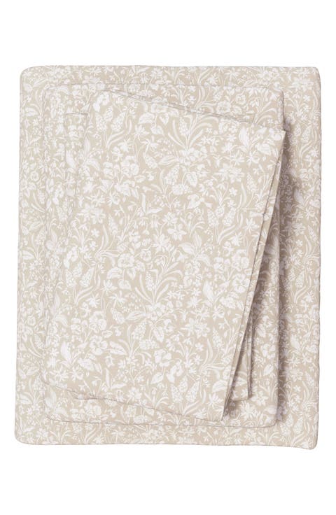 Turkish Cotton Flannel Winter Floral Sheet Set