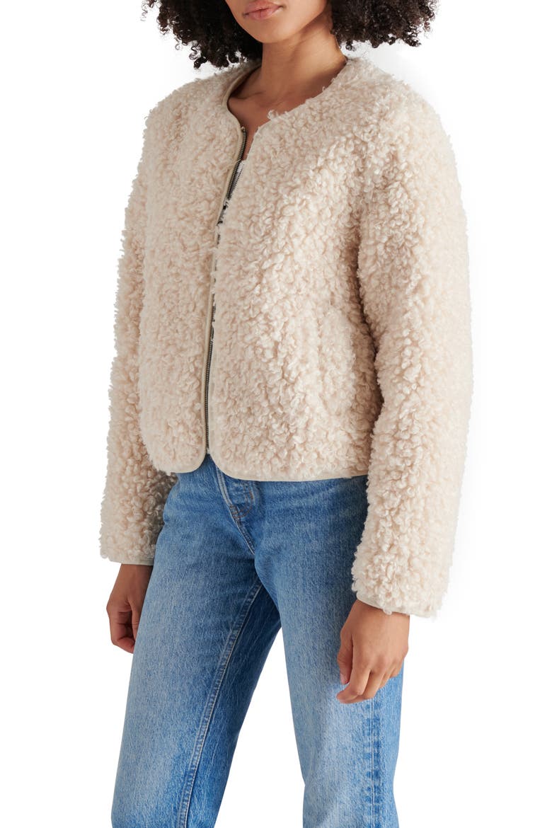 Teddy Jacket, Alternate, color, IVORY