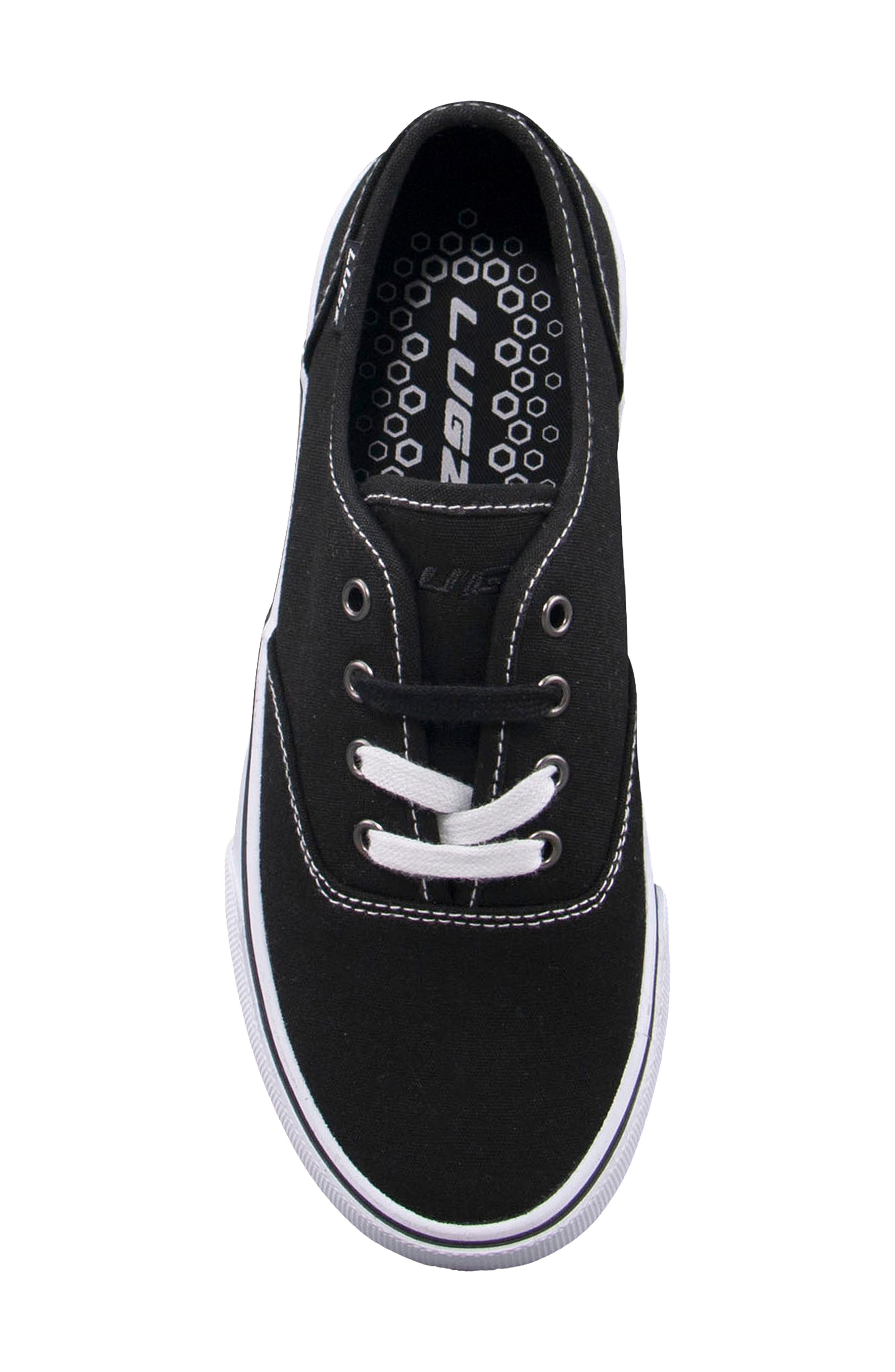 Lear Lace-Up Sneaker, Alternate, color, BLACK/WHITE
